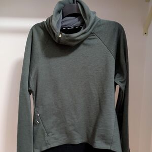 On Running On Cloud Technical Hoodie Women's Beluga Green Sweatshirt Size Small